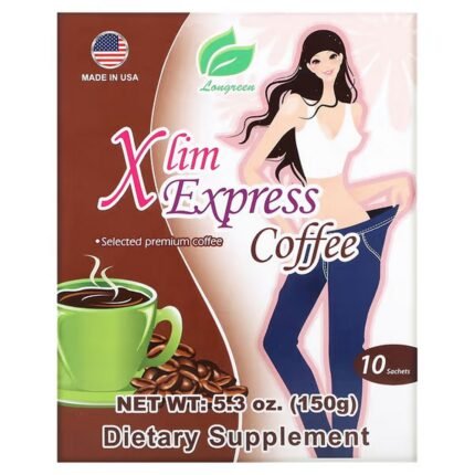 Longreen, Xlim Express Coffee, 10 Packets, 5.3 oz (150 g), Longreen, Xlim Express Kaffee, 10 Päckchen, 5