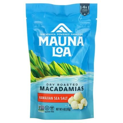 Mauna Loa, Dry Roasted Macadamias, Hawaiian Sea Salt, 4 oz (113 g), Mauna Loa, Dry Roasted Macadamias, Hawaiianisches Meersalz