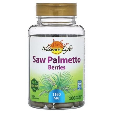 Nature’s Life, Saw Palmetto Berries, 580 mg, 100 Vegetarian Capsules, Nature’s Life, Sägepalmenbeeren, 580 mg