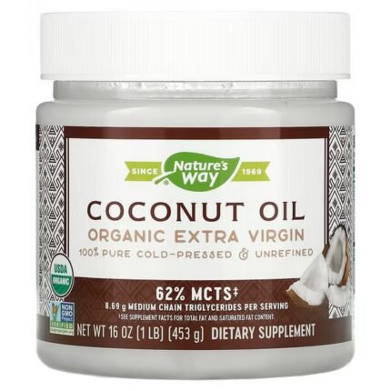 Nature’s Way, Organic Coconut Oil, Extra Virgin, Organic Extra Virgin Coconut Oil, 16 oz (453 g), Nature’s Way, Organic Coconut Oil, Extra Virgin, Bio-Kokosnussöl, extra nativ