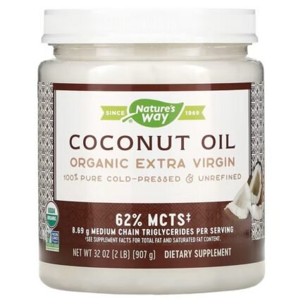 Nature’s Way, Organic Extra Virgin Coconut Oil, 32 oz (907 g), Nature’s Way, Bio-Kokosöl, nativ extra