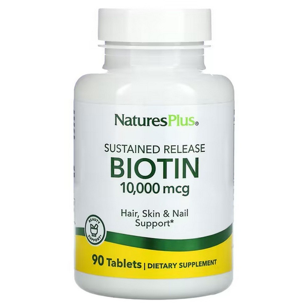 NaturesPlus, Biotin, time-release, 10, 000 mcg, 90 tablets, NaturesPlus, Biotin, zeitverzögerte Freisetzung, 10.000 mcg NaturesPlus, Biotin, time-release, 10, 000 mcg, 90 tablets, NaturesPlus, Biotin, zeitverzögerte Freisetzung, 10.000 mcg