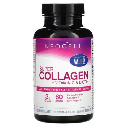 NeoCell, Super Collagen, + Vitamin C & Biotin, 180 Tablets, NeoCell, Суперколлаген + витамин С и биотин