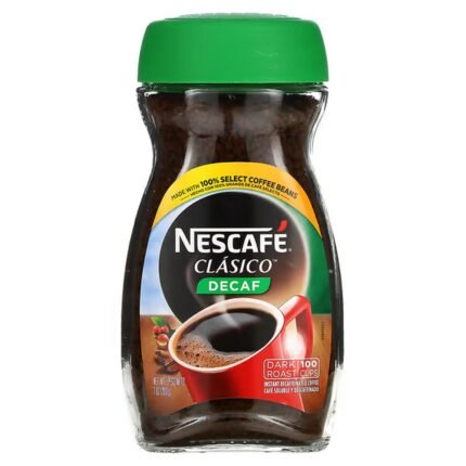 Nescafé, Clasico, Pure Instant Decaf Coffee, Decaf, Dark Roast, 7 oz (200 g), Nescafé, Clasico, reiner löslicher entkoffeinierter Kaffee, entkoffeiniert, dunkle Röstung