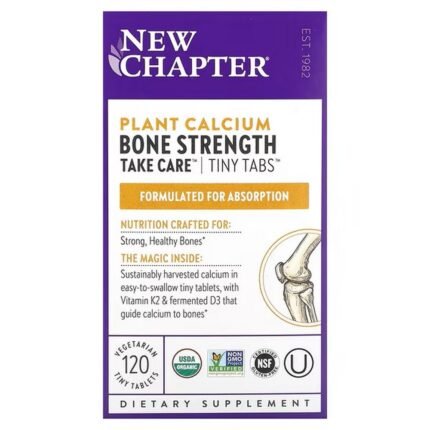 New Chapter, Plant Calcium, Bone Strength Take Care, 120 vegetarian small tablets, New Chapter, Plant Calcium, Bone Strength Take Care