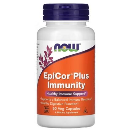 NOW Foods, EpiCor Plus Immunity, Immune System Support, 60 Vegetable Capsules, NOW Foods, EpiCor Plus Immunity, поддержка иммунной системы