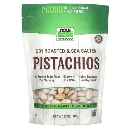NOW Foods, Real Food, Dry Roasted & Sea Salted Pistachios, 340 g (12 oz.), NOW Foods, Real Food, Dry Roasted & Sea Salted Pistachios, trocken geröstete und gesalzene Pistazien