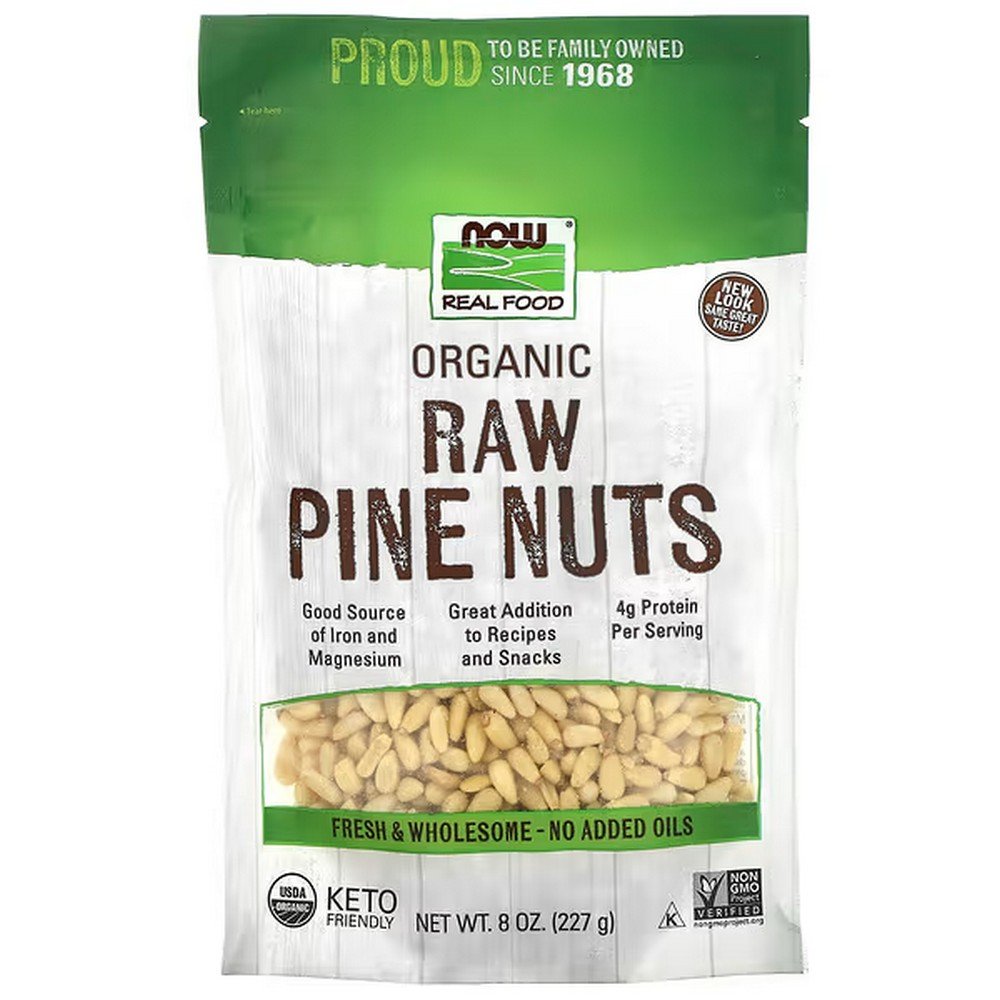NOW Foods, Real Food, Organic, Pine Nuts, Raw, 8 oz (227 g), NOW Foods, Real Food, biologisch, Pinienkerne, roh NOW Foods, Real Food, Organic, Pine Nuts, Raw, 8 oz (227 g), NOW Foods, Real Food, biologisch, Pinienkerne, roh