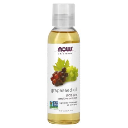 NOW Foods, Solutions, Grapeseed Oil, 4 fl oz (118 ml), NOW Foods, Solutions, Traubenkernöl