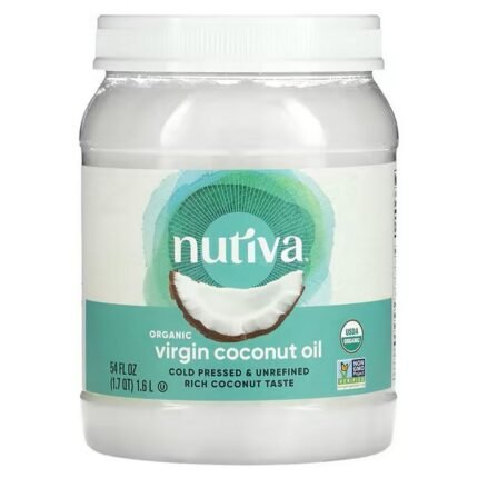 Nutiva, Organic Coconut Oil, Virgin, 1.6 L (54 fl. oz.), Nutiva, Organic Coconut Oil, Virgin, natives Bio-Kokosöl, 1