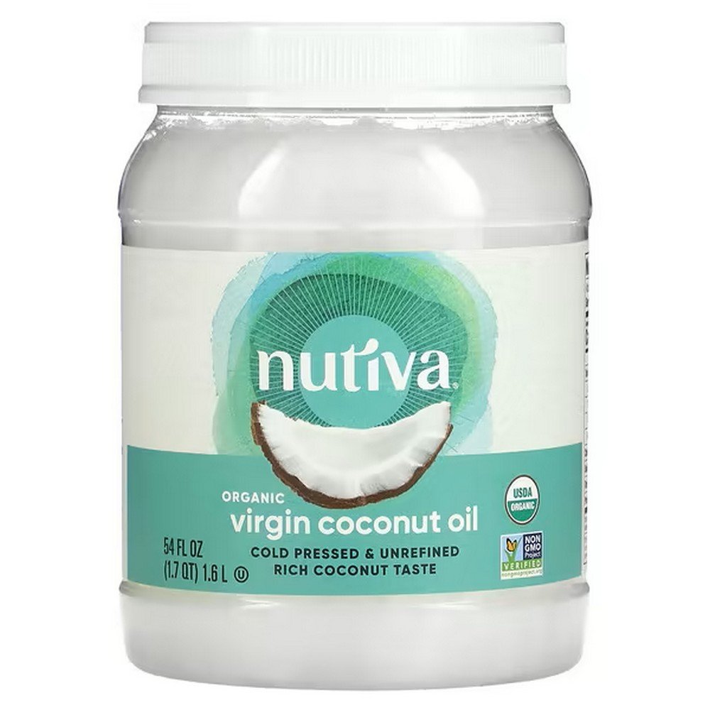 Nutiva, Organic Coconut Oil, Virgin, 1.6 L (54 fl. oz.), Nutiva, Organic Coconut Oil, Virgin, natives Bio-Kokosöl, 1 Nutiva, Organic Coconut Oil, Virgin, 1.6 L (54 fl. oz.), Nutiva, Organic Coconut Oil, Virgin, natives Bio-Kokosöl, 1