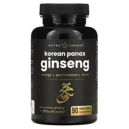 NutraChamps, Korean Panax Ginseng, 90 Veggie Capsules, NutraChamps, Korean Panax Ginseng