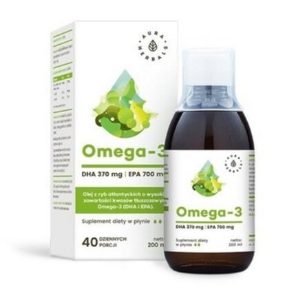 Aura Herbals, Omega-3 370 DHA 700 EPA Heart Brain Vision 200 ml