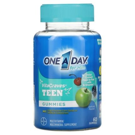 One-A-Day, VitaLeckerbissen, for him, one per day, Teen-Multi, 60 fruit gummies, One-A-Day, VitaLeckerbissen, für ihn, eine pro Tag, Teen-Multi