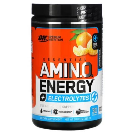Optimum Nutrition, ESSENTIAL AMIN.O. ENERGY + ELECTROLYTES, “Tangerine Wave”, 285 g (10.05 oz.), Optimum Nutrition, ESSENTIAL AMIN.O. ENERGY + ELECTROLYTES, „Tangerine Wave“, 285 g (10