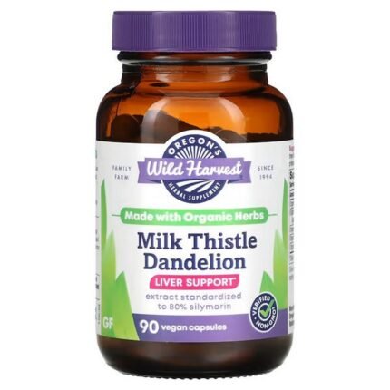 Oregon’s Wild Harvest, Milk Thistle Dandelion, 90 Gelatin Capsules, Oregons Wild Harvest, Mariendistel Löwenzahn