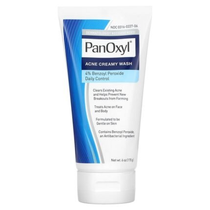 PanOxyl, Acne Creamy Wash, Benzoyl Peroxide 4% Daily Control, 6 oz (170 g), PanOxyl, Akne Creamy Wash, Benzoylperoxid 4% Daily Control