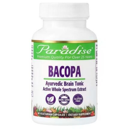 Paradise Herbs, Bacopa, 60 Vegetable Capsules, Paradise Herbs, Бакопа