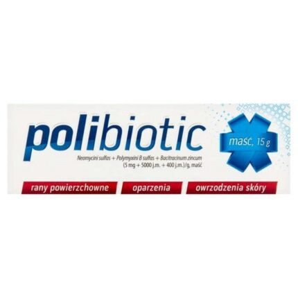 Polibiotic ointment for superficial wounds, burns, skin ulcers