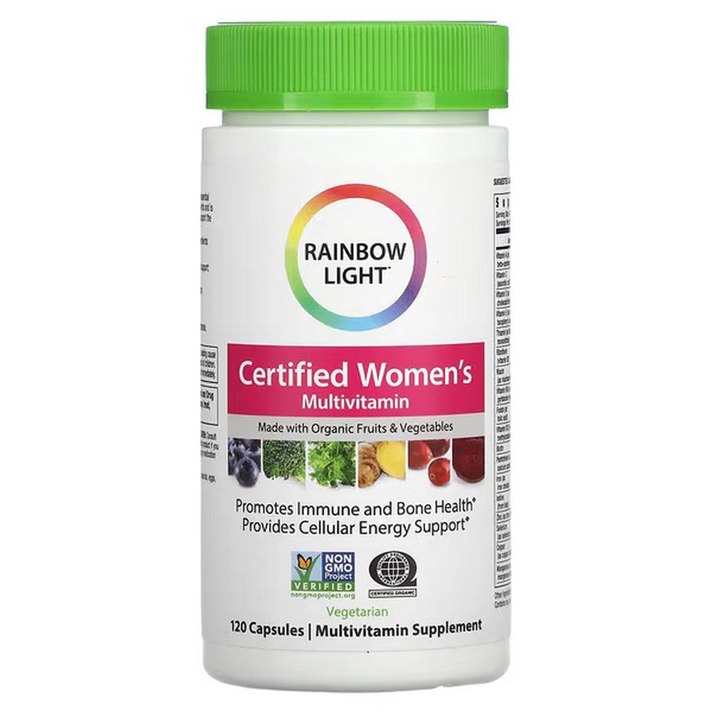 Rainbow Light, Certified Women’s Multivitamins, 120 Vegetarian Capsules, Rainbow Light, Zertifizierte Multivitamine für Frauen Rainbow Light, Certified Women’s Multivitamins, 120 Vegetarian Capsules, Rainbow Light, Zertifizierte Multivitamine für Frauen