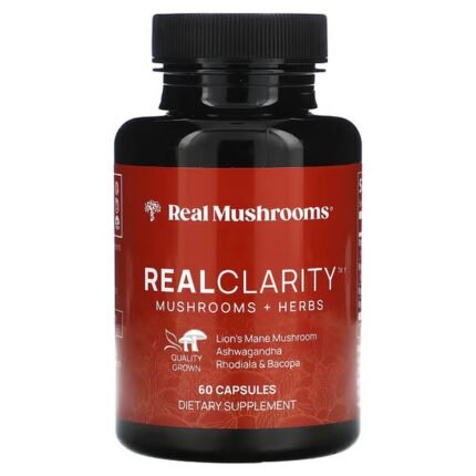 Real Mushrooms, RealClarity, Mushrooms + Herbs, 60 capsules, Real Mushrooms, RealClarity, Pilze + Kräuter