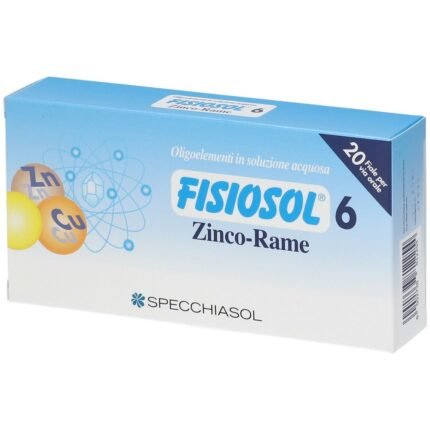 Specchiasol Fisiosol Zinc Copper 20 Vials, Specchiasol Fisiosol Zinco Rame 20 Fiale