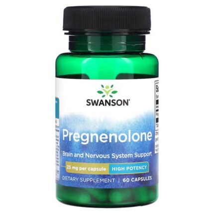 Swanson, Pregnenolone, 25 mg, 60 Capsules, Swanson, Прегненолон, 25 мг