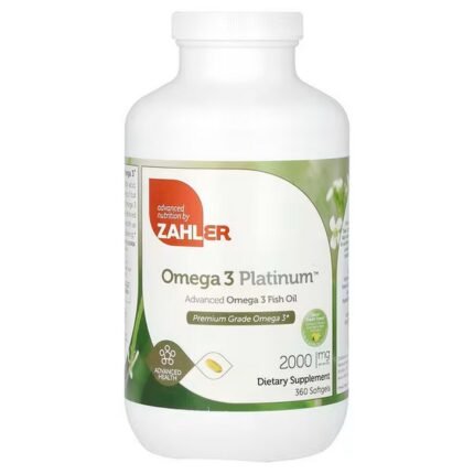Zahler, Omega 3 Platinum, Advanced Omega-3 Fish Oil, 2, 000 mg, 360 Softgels (1, 000 mg per Softgel), Zahler, Omega 3 Platinum, fortschrittliches Omega-3-Fischöl, 2.000 mg